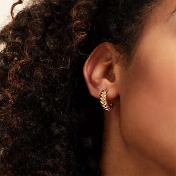 Yewelorat 18K Gold Plated Waterproof Earrings