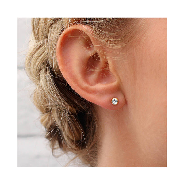 Yewelorat Gold Plated Trendy Earrings